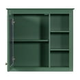 thumbnail image 5 of Dasun 30" x 28" Medicine Cabinet, Wall Mounted Bathroom Storage Cabinet, Modern Bathroom Wall Cabinet with Mirror, Mirror Cabinet with 3 Open Shelves (Not Include Bathroom Vanity ), Green, 5 of 5