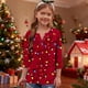 thumbnail image 3 of Blusas informales con cuello en V y mangas 3/4 para niños y niñas de 3 a 14 años, 3 of 6