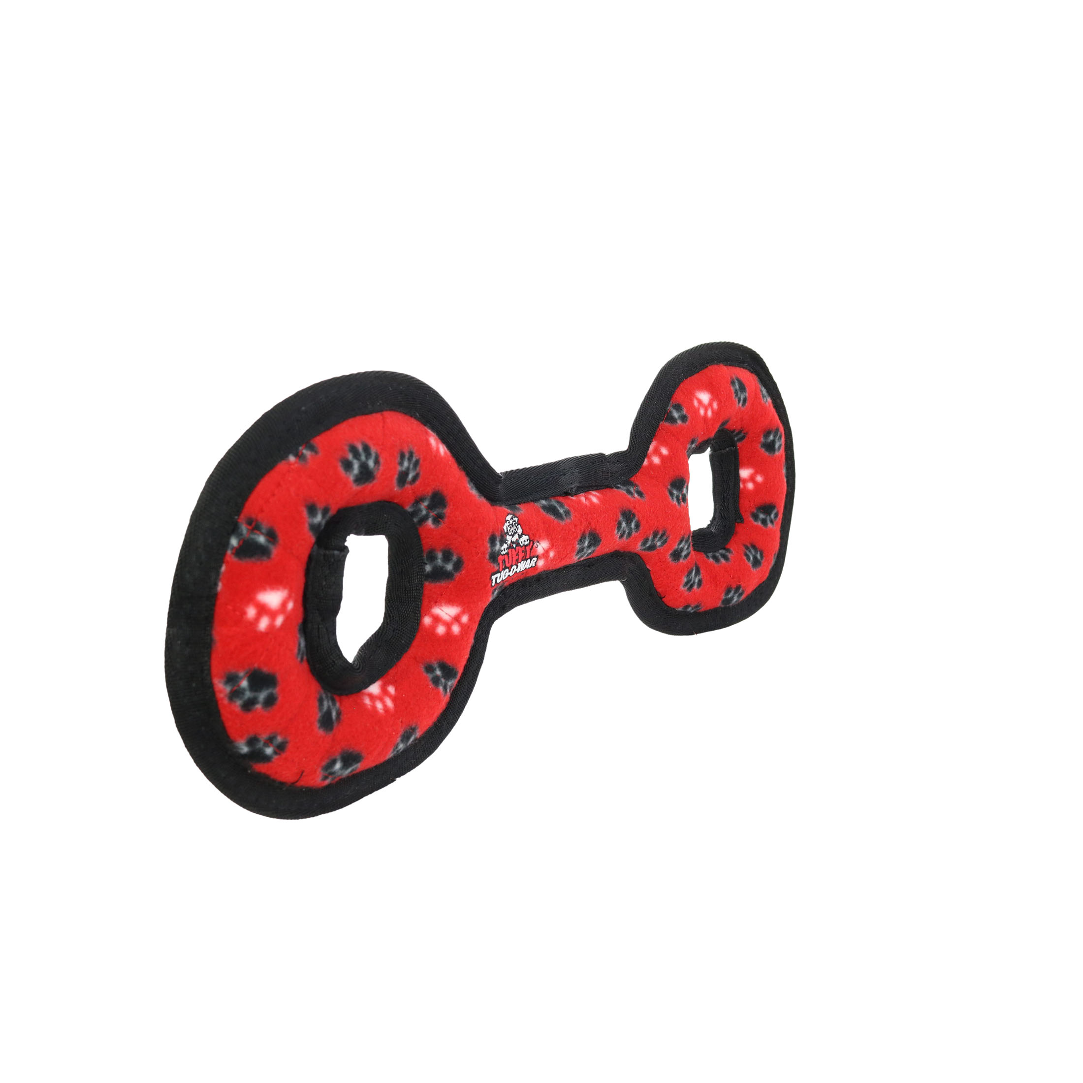TUFFY® Medium Tug-O-War Red Paw, Durable Plush Squeaky Dog Toy