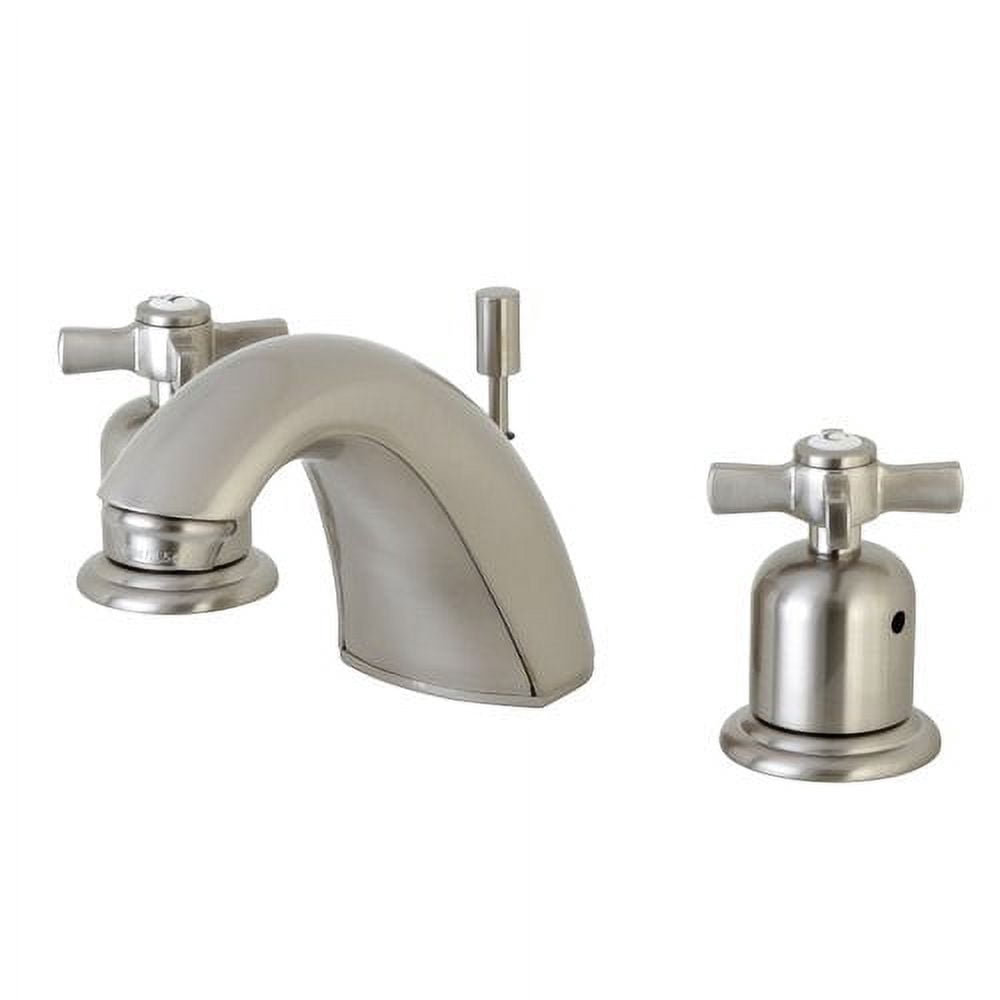 Kingston Brass Millennium KB4648ZX 4" Centerset Lavatory Faucet with Retail Pop-up Drain, Satin Nickel