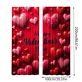 thumbnail image 3 of Valentines Day Blackout Window Curtains, Romantic Red and White Heart Shaped Balloons Blackout Windows Door Curtain for Bedroom Living Room Home Decor, 3 of 9
