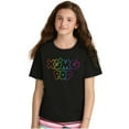 thumbnail image 4 of XOMG POP Colorful Neon Rainbow Logo Girls Kids T Shirt Tees Teen Brisco Brands L, 4 of 6
