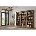 thumbnail image 6 of Traditional 8' Tall Wood Bookcase Wall With Ladder Office Bookcase Brown, 6 of 6