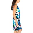 thumbnail image 4 of Mario Serrani Robe Droite pour Femmes Dames, Imprimé Bleu Blanc Noir, 6, 4 of 10