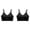 Black, variant on Women's Bra Multi-Pack Everyday Value Pack Thin Straps Pull-On Style Seamless Wireless Molded Cups