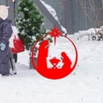 thumbnail image 6 of GZJCKJY Christmas Courtyard Garden Outdoor Holiday Decoration Acrylic Printing Party Christmas Garden Decorations Garden Decorations Garden Supplies, 6 of 8