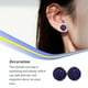 thumbnail image 5 of Qarigey 1 par de pendientes de tuerca de acero inoxidable para mujer, regalos para novias y esposas, joyería decorativa, fiesta de celebración de Ropa, zapatos y accesorios Miscelánea tipo 19 Qarigey AP011021-19, 5 of 6