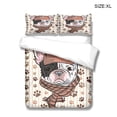 thumbnail image 2 of Conjunto de cubierta de edredón Tema de perro Cubiertas de edredón Pillow Shams Suministros para dormir Conjuntos de ropa de cama para primavera verano otoño invierno xl tipo3 3 piezas Inevent HA012367-12, 2 of 7