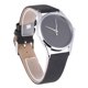 thumbnail image 1 of Estilo de moda Reloj de cuarzo simple Reloj de pulsera elegante Reloj de pulsera con banda de cuero fino para mujeres Señoras (negro), 1 of 4