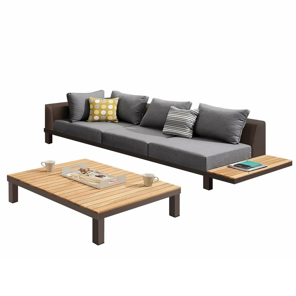 Higold Polo Patio Furniture, 3 Piece Sectional Sets, Contemporary