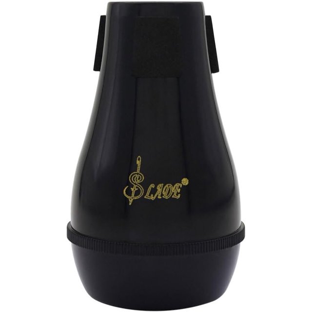 ZOUSSIQI 1pc Trombone Mute Trombone Bucket Mute Tenor Slide Trombone Part Trombone Practice Tenor Trombone Muffler Plastic Tenor Trombone Muffler Trombone Mute Device Black Abs CA919-10955