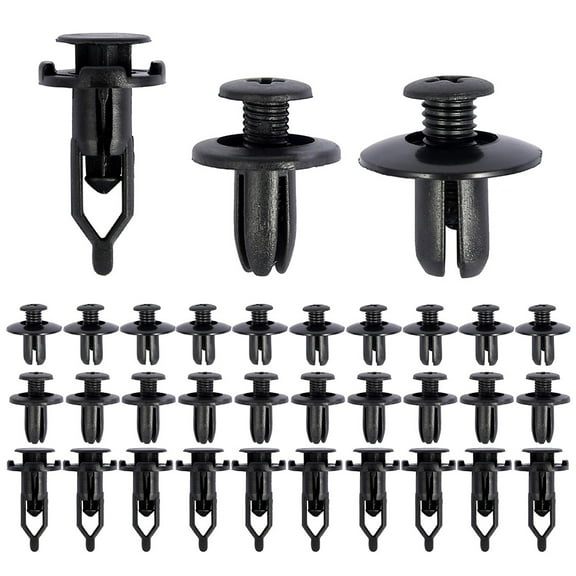 Lieonvis 50pcs 6mm 8mm 9mm Auto Fastener Clip Car Retainer Kit Plastic Fastener Screw Rivet Door Trim Panel Clips Car Accessories