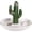 Gold Trim, variant on Cactus Ring Holder Tray,AJ-206 | Desktop Display Organizer, Office & Decor, Wedding Birthday