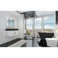 thumbnail image 5 of Castello USA Amazon 30" White Wood Floating Vanity with Black Top and Gold Trim, 5 of 10