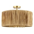 thumbnail image 5 of SAFAVIEH Selah 20 in. Modern 5-Light Natural Paper Mount Light with Natural Paper Shade, 5 of 8