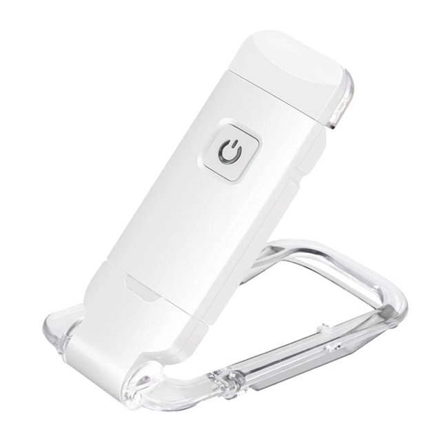 Luz De Lectura De Libros Luz De Lectura De Libros Lámpara Mini LED portátil con clip de viaje ligera para avión tren o coche