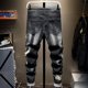 thumbnail image 3 of Pantalones vaqueros para hombre, pantalones cortos con estampado de hip hop negro, pantalones vaqueros para hombre, ropa de calle de los 90, tallas XS, novedad en estética oversize, 3 of 4
