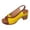 Yellow, variant on Rokment Womens Vintage Color Block Dressy Sandals Retro Casual Leather Peep Toe Platform Chunky Stackable High Heels Slingback Dress Shoes for Ladies Black Size 6