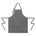 thumbnail image 2 of Gray and Black Checkerboard Pattern Apron-Garden Aprons for Women with Pockets-Cotton Linen Waterproof Kitchen Cooking Gardening Aprons Adjustable for Kitchen,Cooking,BBQ and Salon 33x27 Inch, 2 of 7