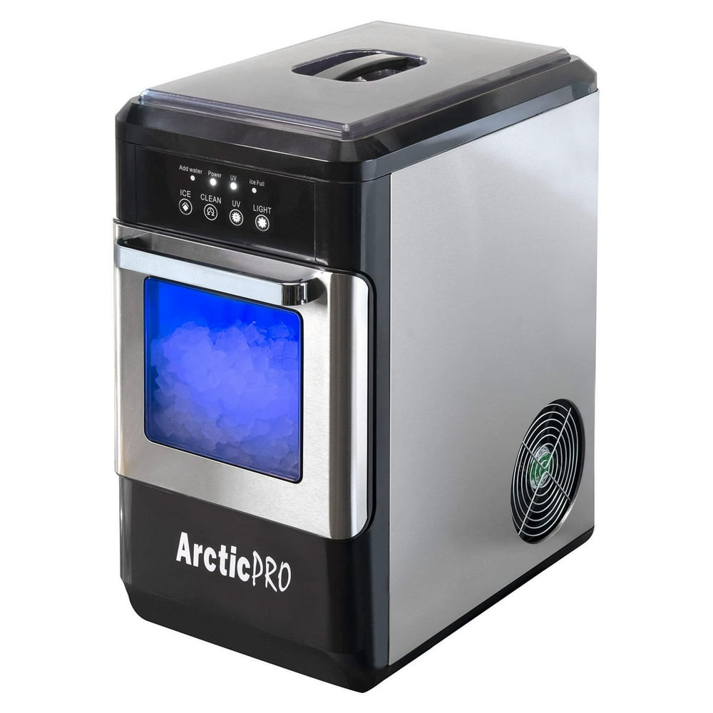 ArcticPro Ice Pellet Portable Ice Maker with UV Light and Ice Draw