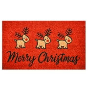 Calloway Mills Traditional Multi-color Coir Indoor Doormat, 1' x 2'