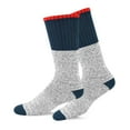 thumbnail image 3 of Eco Friendly Heavy Weight Recycled Cotton Thermals Boot Socks 4 Pairs (9-11, Color Heel Top), 3 of 6