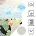 thumbnail image 7 of SKYSONIC Bath Mats Toiletry Mat Ginkgo Leaves Print, Fluffy Plush Absorbent Bath Rugs Carpet with Non Slip Bottom for Bathroom Floor Toilet Tub and Shower, 7 of 7