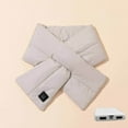 thumbnail image 4 of Heated Scarf - Neck Warmer, Men and Women Rechargeable Heating Scarfs 3 Heated Level, Christmas Gift Heated Neck Wrap Heating Neckband S-37 Light Gray One Size, 4 of 7