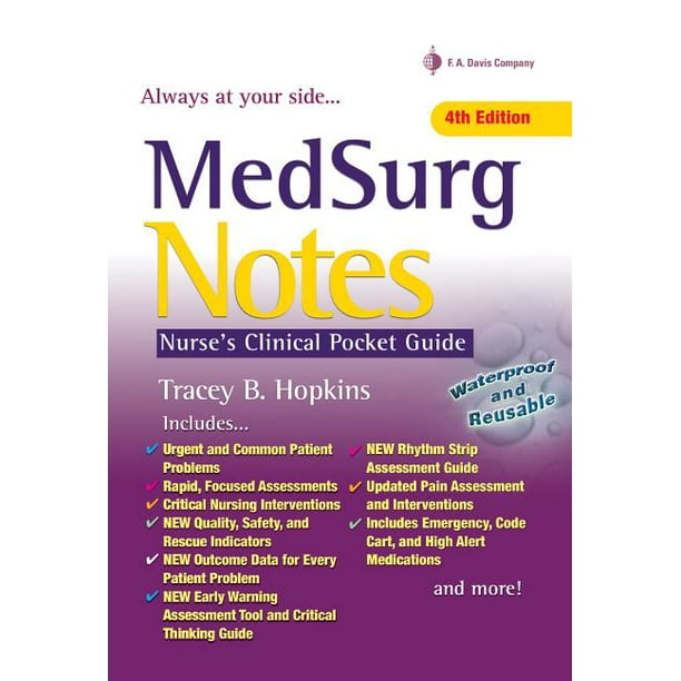 Medsurg Notes Nurse's Clinical Pocket Guide