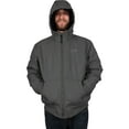 Freeze Defense Men's 3XL Fleece Lined Quilted Winter Jacket Coat, Gray