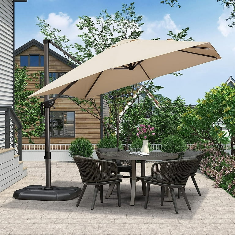 PURPLE LEAF 9 ft Square Patio Umbrella, UV Resistant, 360 PURPLE LEAF 9 ft Square Patio Umbrella, UV Resistant, 360