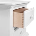 thumbnail image 3 of Pemberly Row Contemporary Eggshell White 2-Drawer Wood Nightstand, 3 of 9