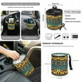 thumbnail image 4 of Renewold American Tribal Sunflower Car Seat Cover Set 12 PCS with Steering Wheel Cover Seat Belt Pad Armrest Cover Garbage Bin Air Vent Pocket Rearview Mirror Cover Coasters Keychain, 4 of 7