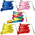 thumbnail image 1 of 5 Pcs 2m Artistic Streamer Rhythmic Gymnastics Ribbon Wands - Dance Ribbons Set, 1 of 5