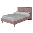 thumbnail image 4 of Base de Cama Matrimonial Makora Luma Rosa Tapizada en Tela Tipo Lino (No Incluye Colchón), 4 of 9