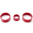thumbnail image 2 of Xotic Tech 3pcs Aluminum Air Condition Switch Knob Volume Knob Trim Ring for Honda Fit Jazz 2014-2017 Red, 2 of 6