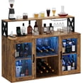 thumbnail image 1 of Eastvita Home Bar Cabinet with Power Outlets/LED Lights/Glass Holder - Wine Cabinet with Storage/Racks for Kitchen, 1 of 6
