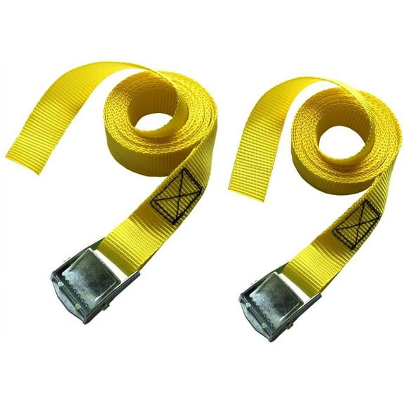1 x 8 Lashing Straps Up to 750lbs 2 Pk Robbor Tie Down Lashing Strap Cam Buckle Tie Down Straps to Keep Cargo Secure in Truck or Car Perfect used for Securing Canoes and Kayaks on the Roof Rack