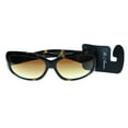 thumbnail image 3 of Tortoise-Shell & Brown Colored Acrylic Goggle-Sunglasses #3941, 3 of 3