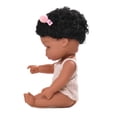 thumbnail image 3 of Baby Cute Curly Hair Sport Boys Black Baby Toy Doll Kids Gift Hooded With Cloth, 3 of 4