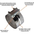 thumbnail image 4 of Pinzas de escape Shineyoo 5 Lap Joint de acero inoxidable 304 (paquete de 4), 4 of 6