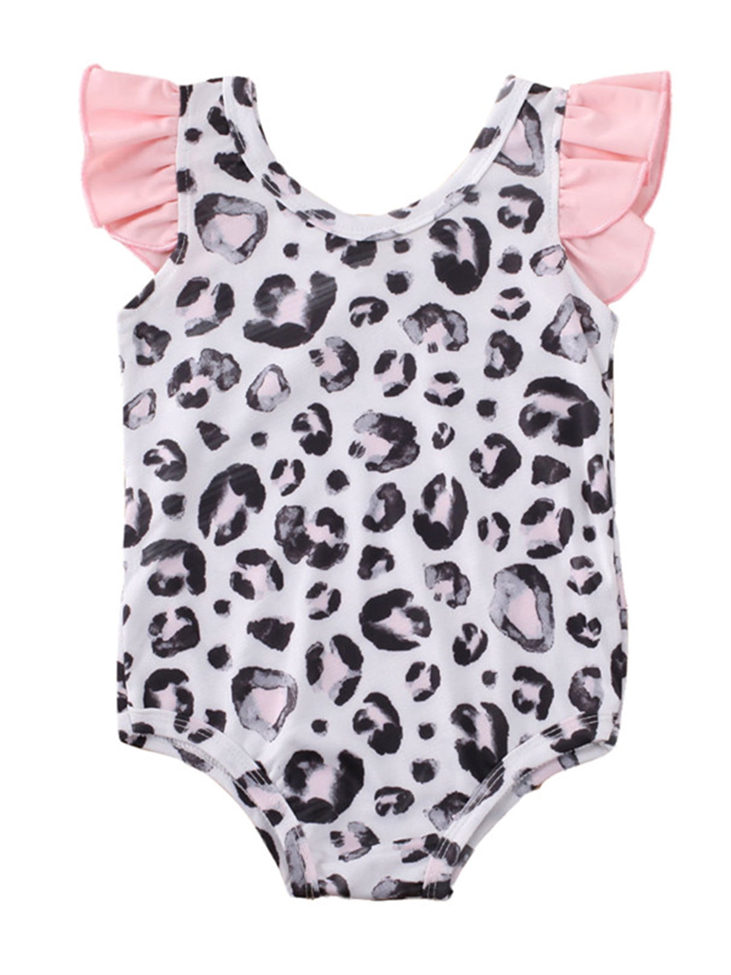 baby girl leopard swimsuit