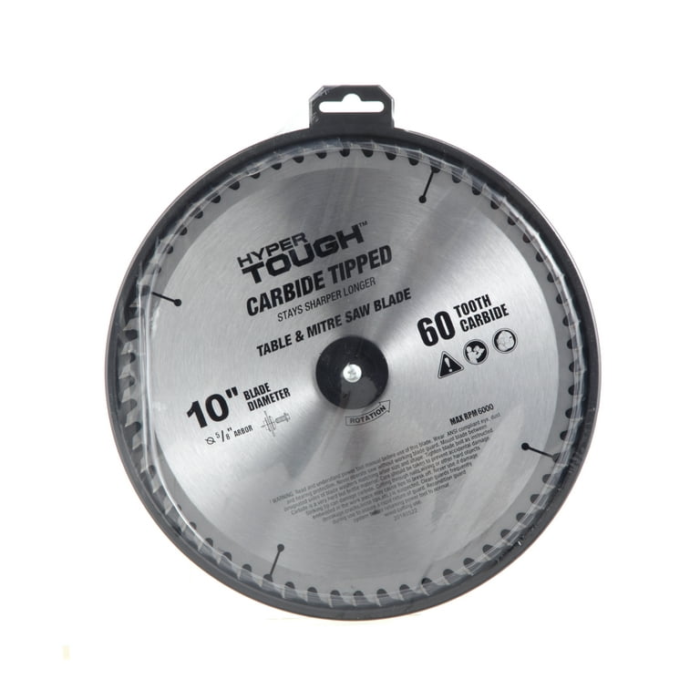 Hyper Tough 10-inch Carbide Tipped 60-TPI Saw Blade, AU30009K Hyper Tough 10-inch Carbide Tipped 60-TPI Saw Blade, AU30009K