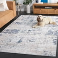 thumbnail image 5 of SAFAVIEH Malibu Fredrick Distressed Polyester Area Rug, Beige/Blue, 6' x 6' Square, 5 of 13