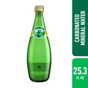 Perrier Sparkling Water Glass Bottle 25.3 fl oz, Allergens Not Contained