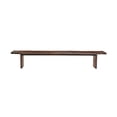 thumbnail image 2 of Taran Designs Belmont 60" Live Edge Solid Wood Dining Bench in Dark Brown, 2 of 6