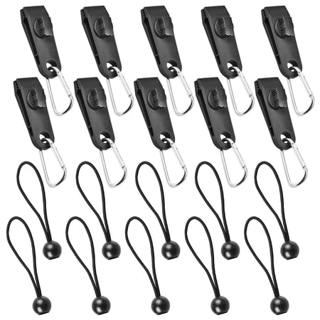 Lot De 10 Pinces De Serrage Pour Tente Et Bâche – Mâchoires Robustes Polycarbonate – Environ 3,4 Cm