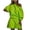 Green, variant on LOVZFMLL Women's Fashion Bodyguard Set With One Line Neck And Off Shoulder Loose Two Piece Set White XL