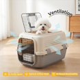 thumbnail image 5 of Hard-Sided Dog and Cat Carrier, TSA Airline Approved, for Small to Medium Pets, Travel Crate with Handle, Ventilated Design, 5 of 7