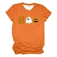thumbnail image 4 of Sixuan Halloween Shirts for Women, Tshirts Womens Fall Fashion 2024 Plus Size Tops, Women'S Spi Der Print Crew Neck T Shirt, 4 of 4